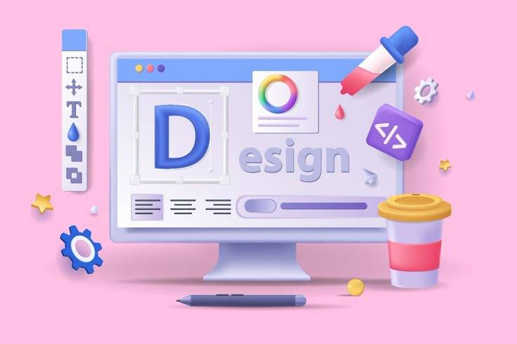 UI UX Design 3D Illustration